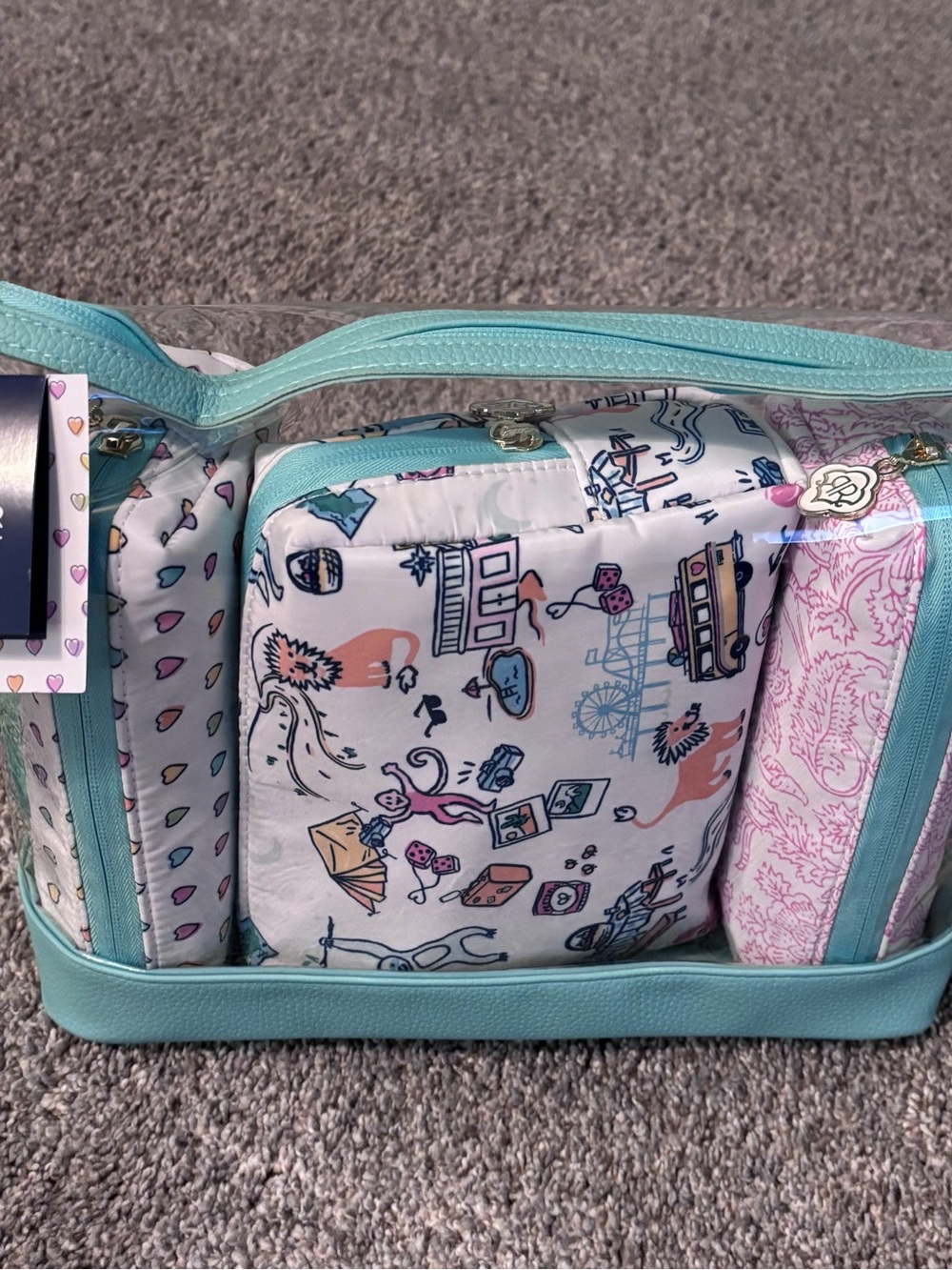 Roller Rabbit Beauty Bag Set - Picture 2 of 4